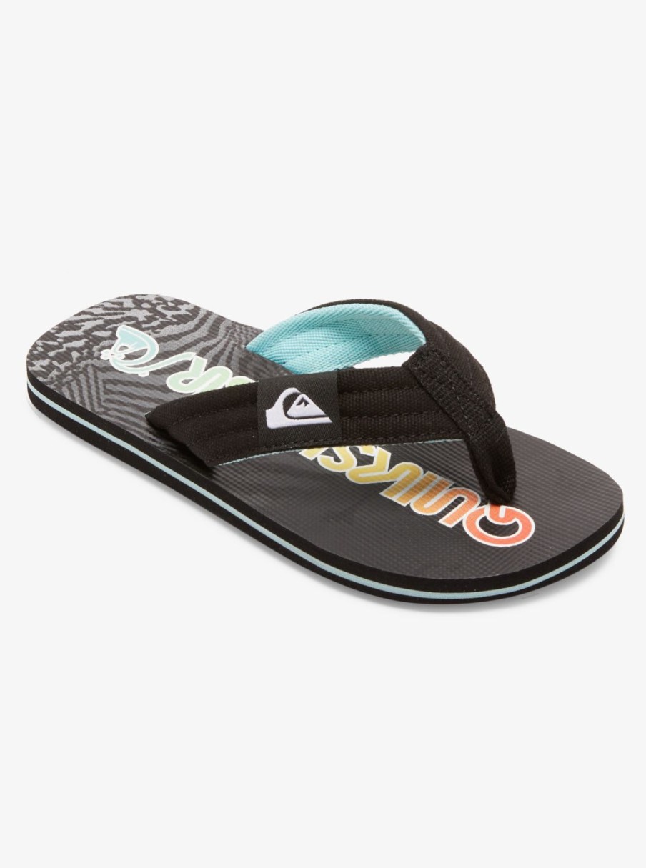 Garcon Quiksilver Tongs | Molokai Layback – Sandales Pour Garcon Black 1