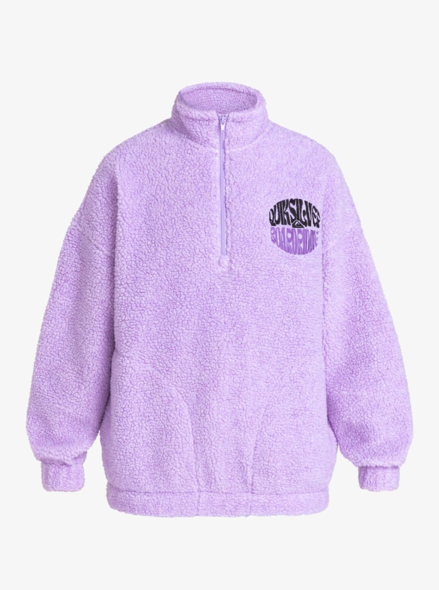 Femme Quiksilver  | Uni – Polaire Demi-Zip Pour Femme Purple Rose