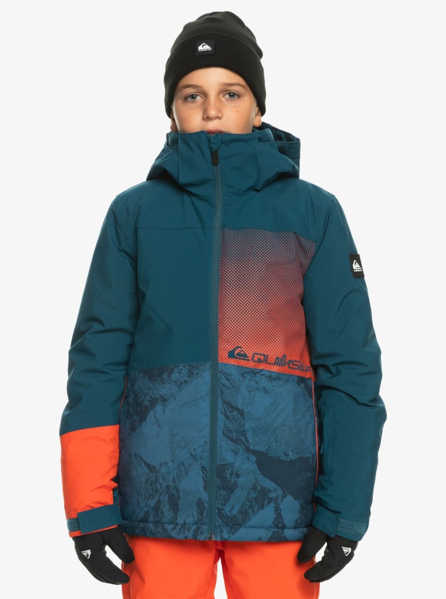 Garcon Quiksilver Accessoires | Silvertip – Veste De Snow Technique Pour Garcon 8-16 Majolica Blue