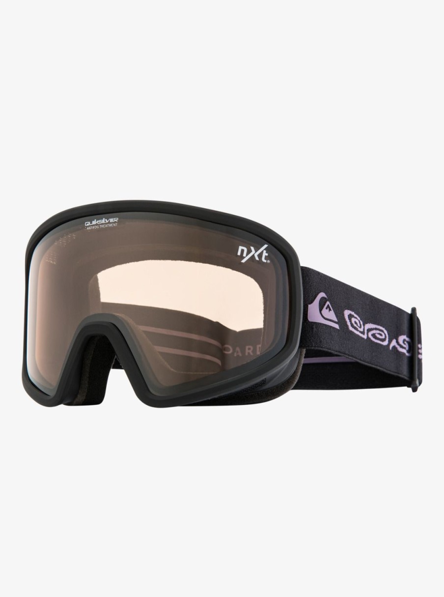 Homme Quiksilver Accessoires | Browdy Austin Sweetin – Masque De Ski/Snowboard Pour Homme Black/Clux Ml Silver S3