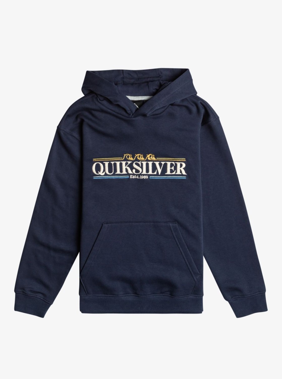 Garcon Quiksilver Sweats | Graphic – Sweat A Capuche Pour Garcon 8-16 Navy Blazer