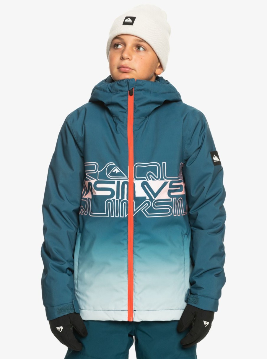 Garcon Quiksilver Accessoires | Mission Engineered – Veste De Snow Technique Pour Garcon 8-16 Majolica Blue