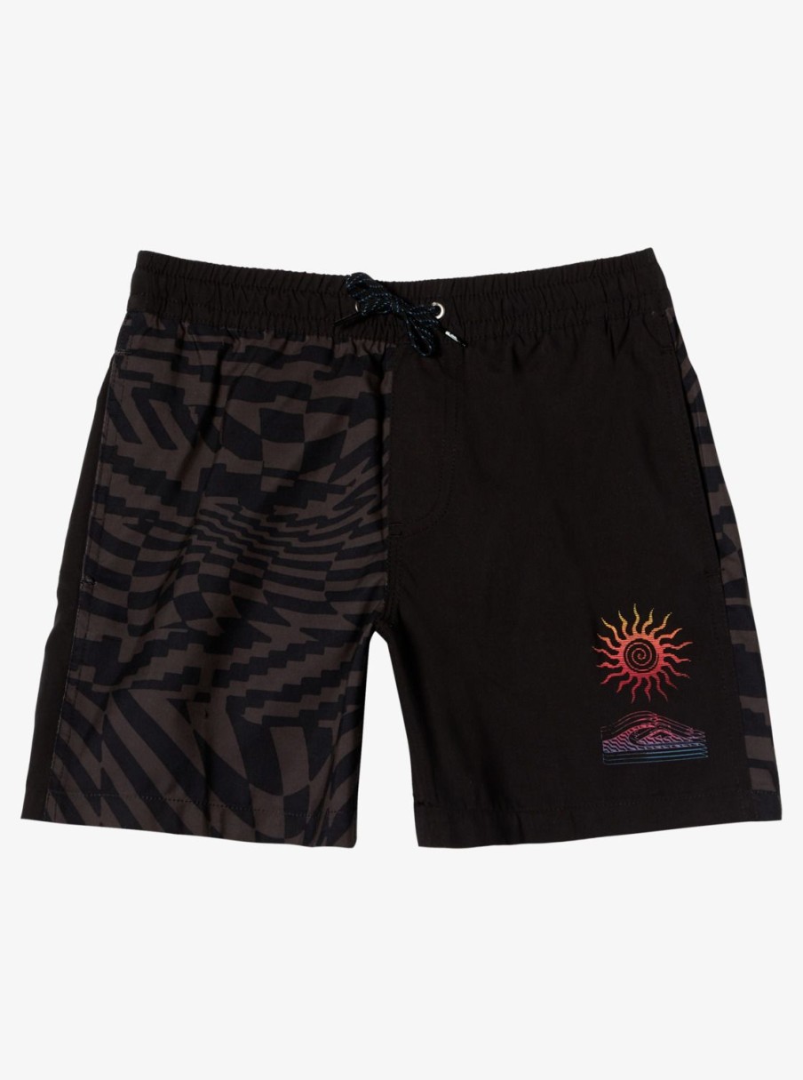 Garcon Quiksilver Boardshorts | Radical 14″ – Short De Bain Pour Garcon 8-16 Ans Black