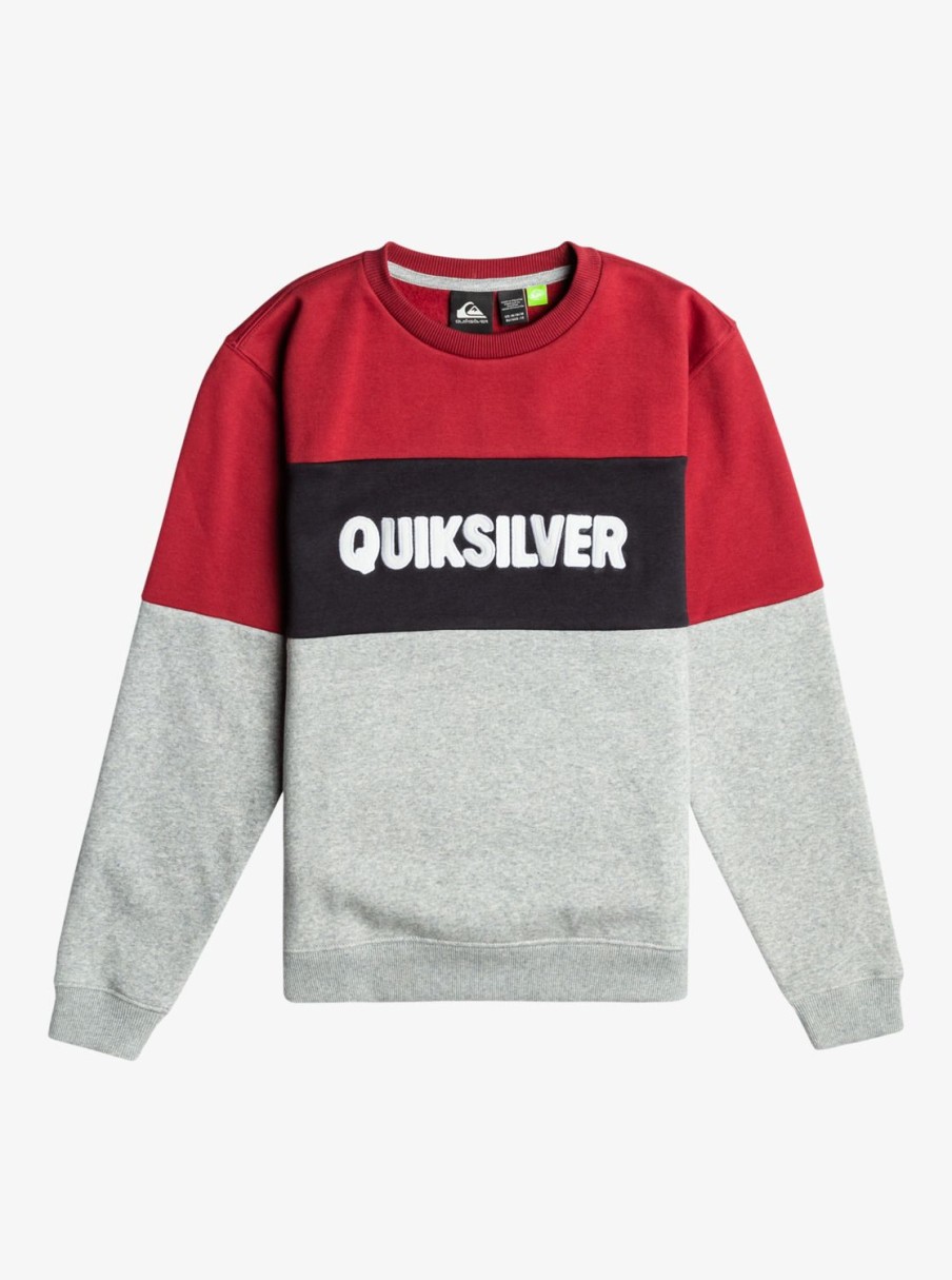 Garcon Quiksilver Sweats | School Again – Sweat Pour Garcon 8-16 Tibetan Red