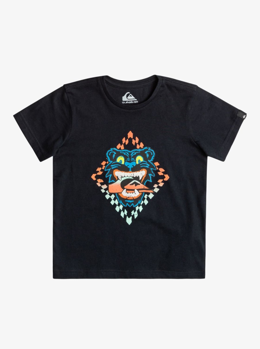 Garcon Quiksilver T-Shirts | Dirty Paws – T-Shirt Pour Garcon 8-16 Black