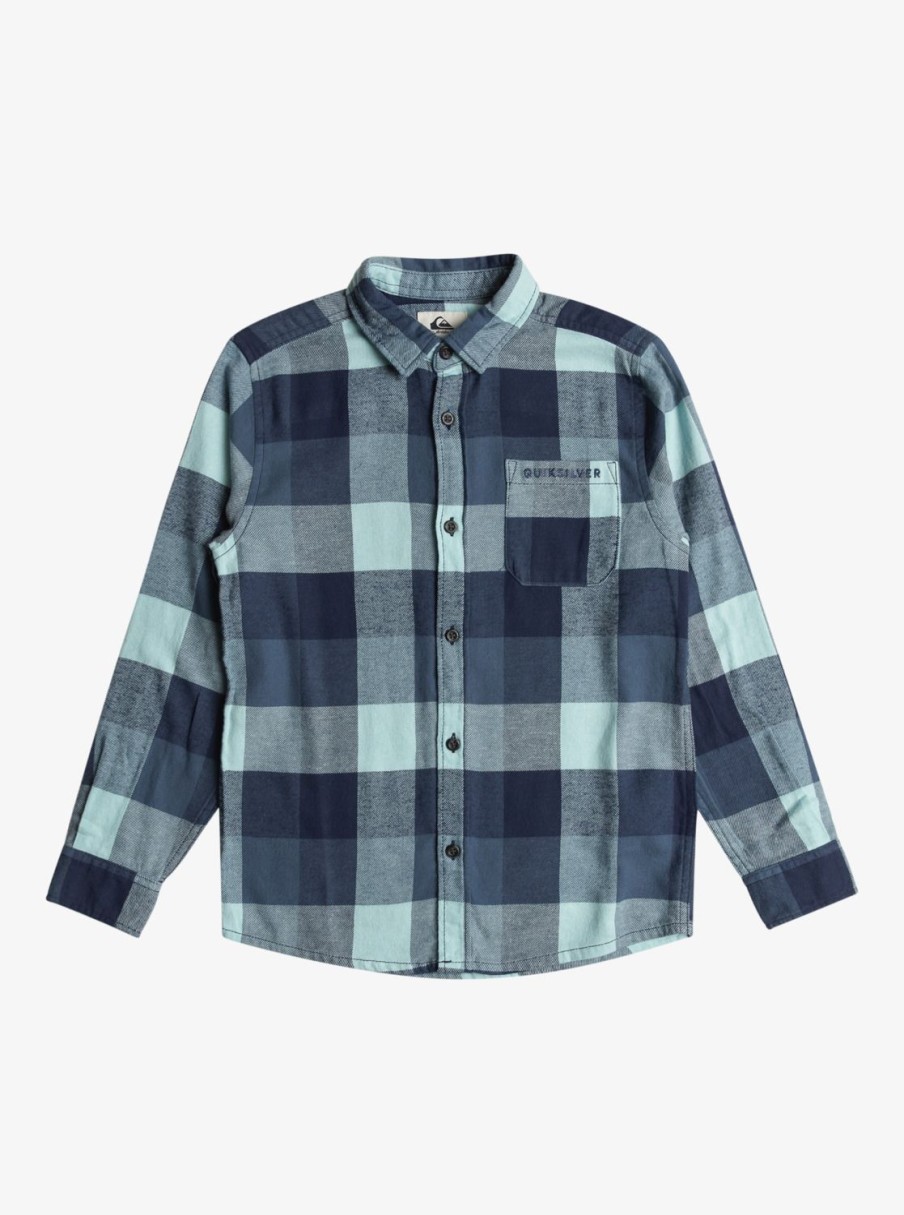 Garcon Quiksilver Chemises | Motherfly – Chemise Manches Longues Pour Garcon 8-16 Ans Pastel Turquoise Motherfly