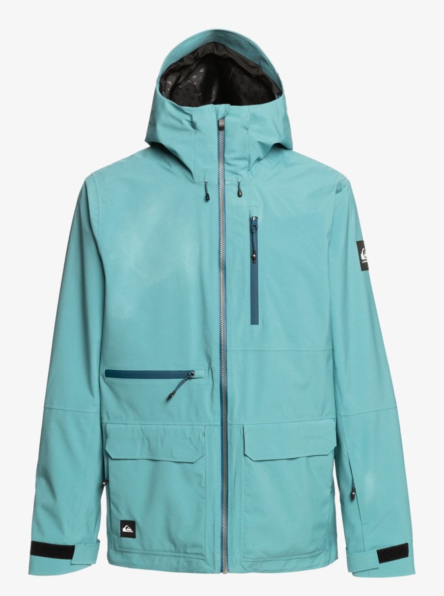 Homme Quiksilver Vestes De Snow | Sammy Carlson Stretch Quest – Veste De Snow Technique Pour Homme Brittany Blue