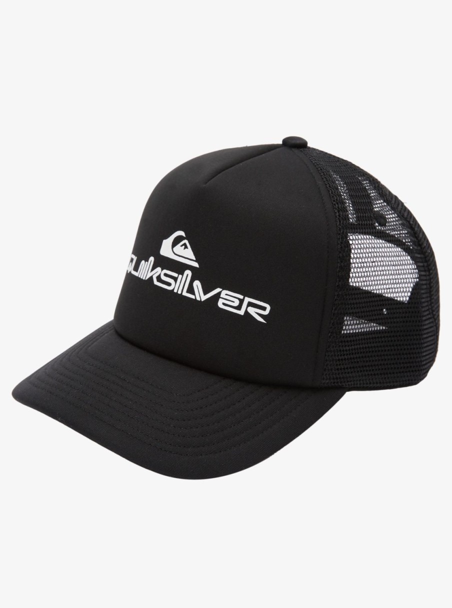 Homme Quiksilver Casquettes & Chapeaux | Omnistack – Casquette Trucker Pour Homme Black