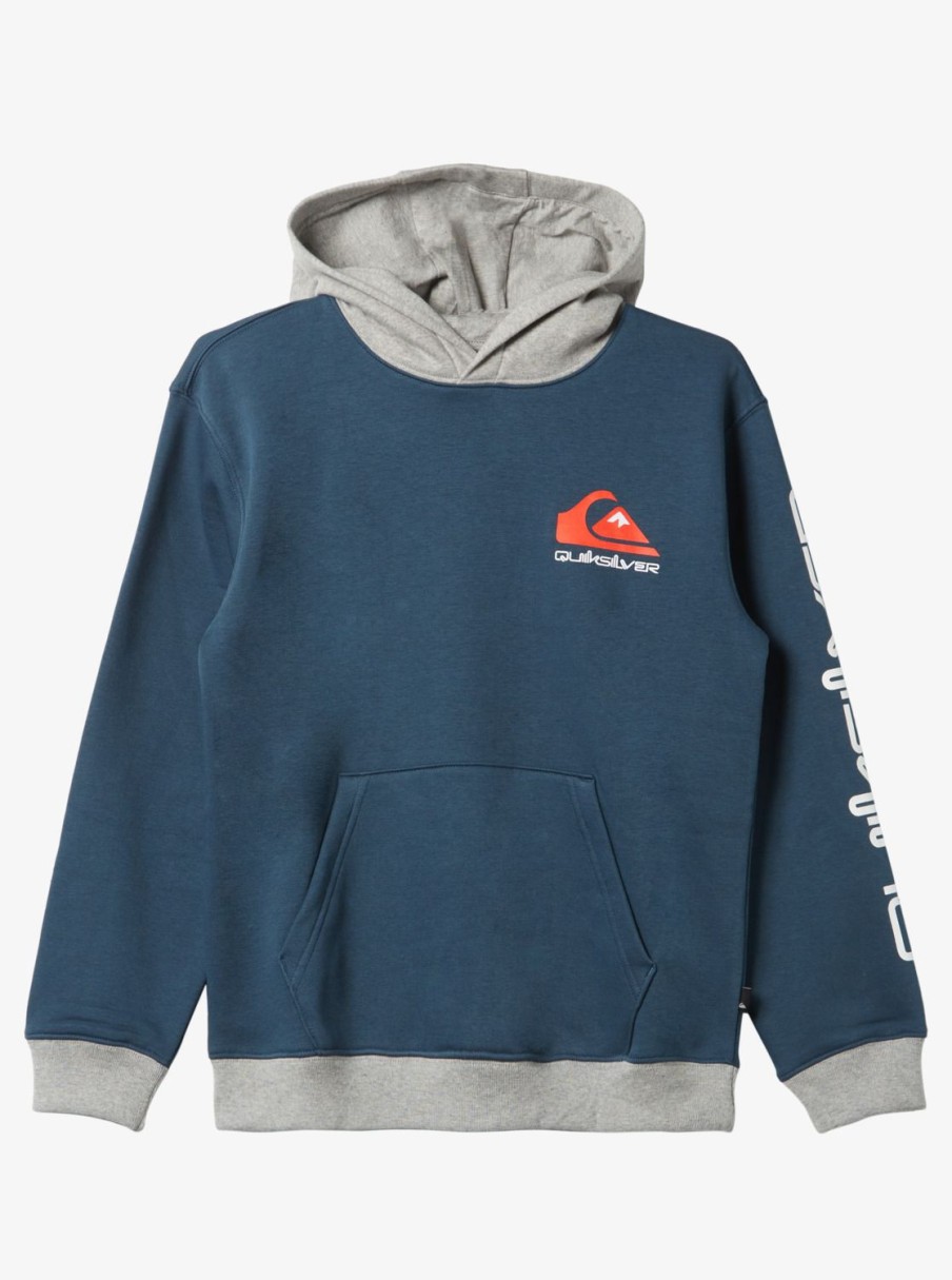 Garcon Quiksilver Sweats | Omni Logo – Sweat A Capuche Pour Garcon 8-16 Ans Midnight Navy