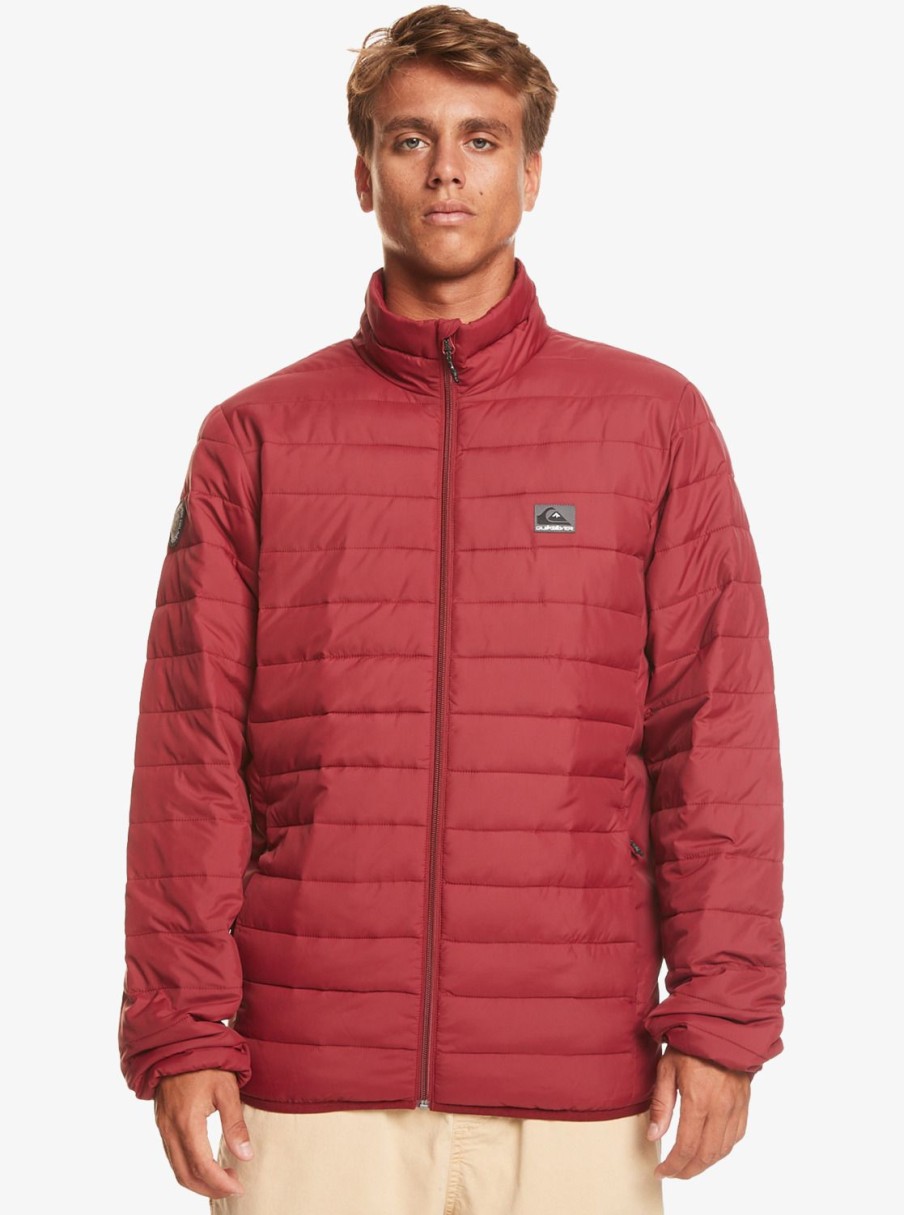 Homme Quiksilver Vestes & Manteaux | Scaly – Doudoune Pour Homme Tibetan Red