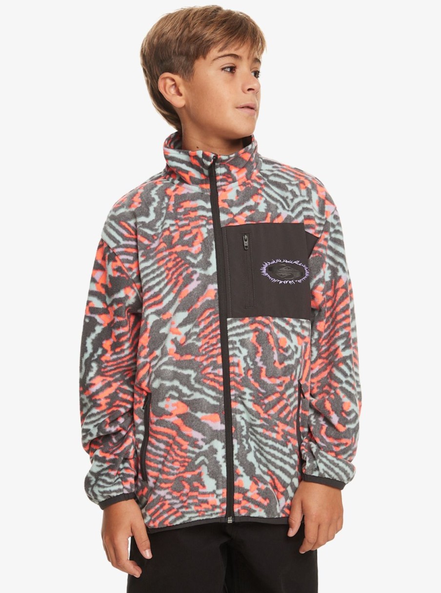 Garcon Quiksilver Sweats | Radical Times – Polaire Zippee Pour Garcon 8-16 Purple Rose Radical Times 233