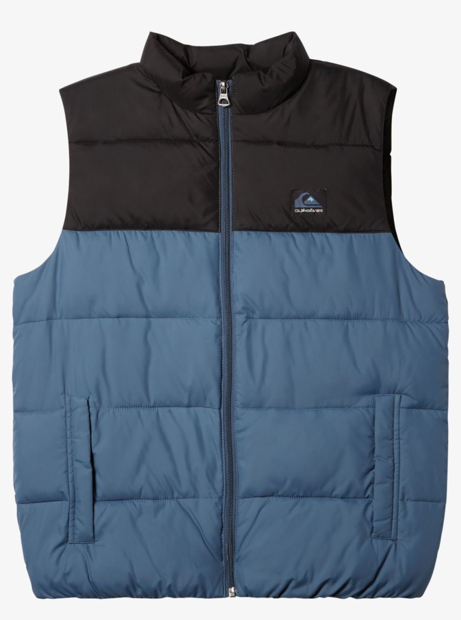 Garcon Quiksilver Vestes & Manteaux | Balgreen – Veste Sans Manches Pour Garcon 8-16 Bering Sea