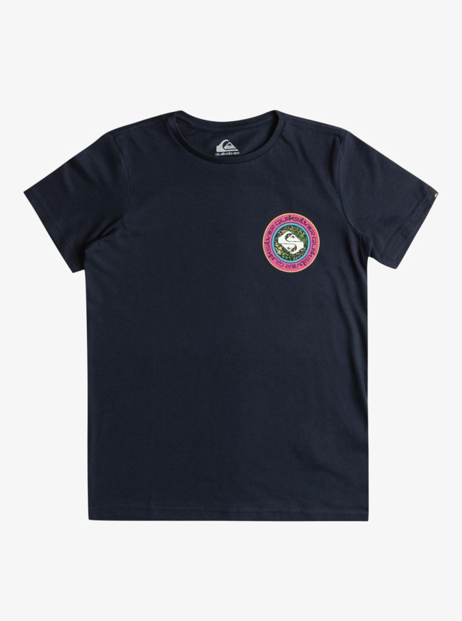 Garcon Quiksilver T-Shirts | Omni Circle – T-Shirt Pour Garcon 8-16 Navy Blazer