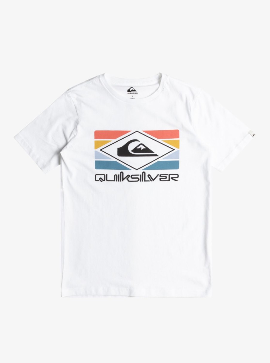 Garcon Quiksilver T-Shirts | Qs Rainbow – T-Shirt Pour Garcon 8-16 White