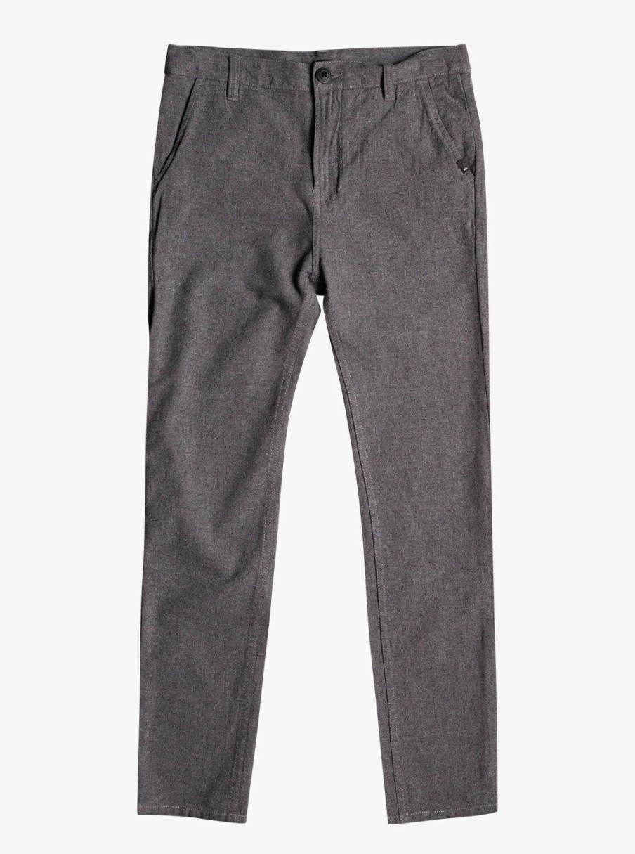 Garcon Quiksilver Pantalons | Stretch – Chino Pour Garcon Dark Grey Heather