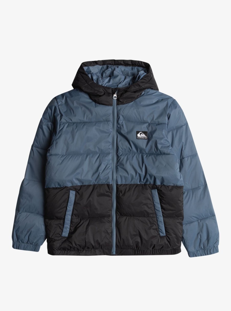 Garcon Quiksilver Vestes & Manteaux | Wolfs Shoulders – Doudoune Pour Garcon 8-16 Bering Sea