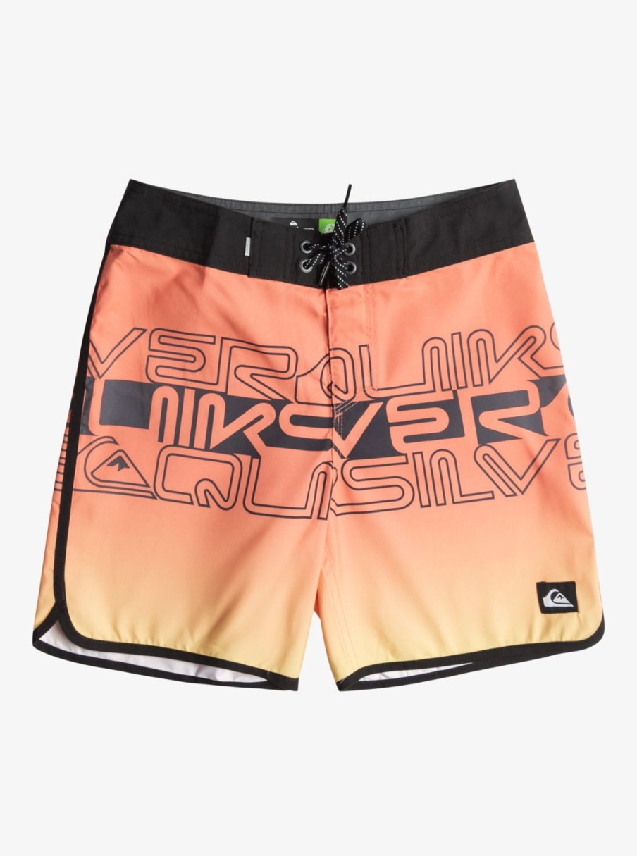 Garcon Quiksilver Boardshorts | Everyday Scallop 15″ – Boardshort Pour Garcon 8-16 Ans Fresh Salmon