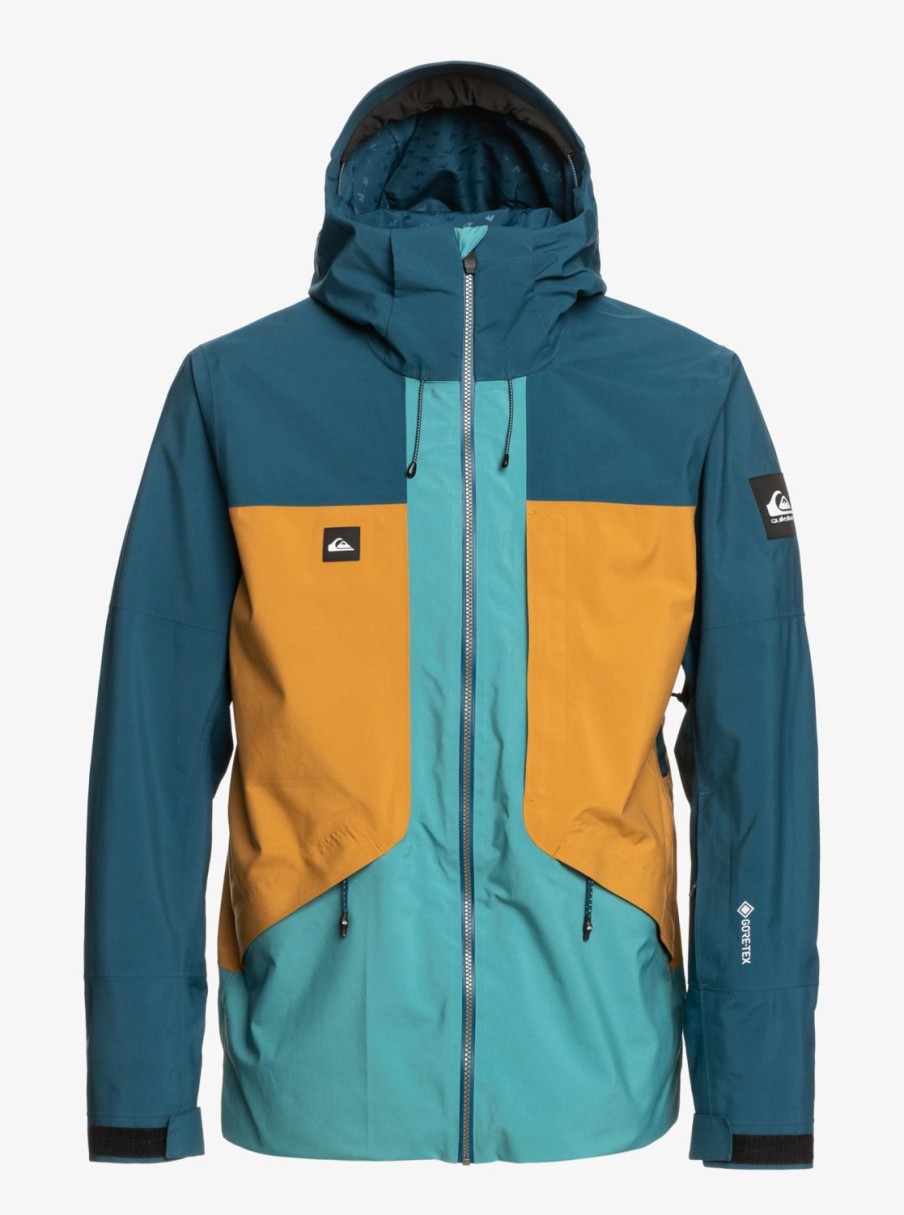 Homme Quiksilver Vestes De Snow | Forever Stretch Gore-Tex® – Veste De Snow Technique Pour Homme Majolica Blue