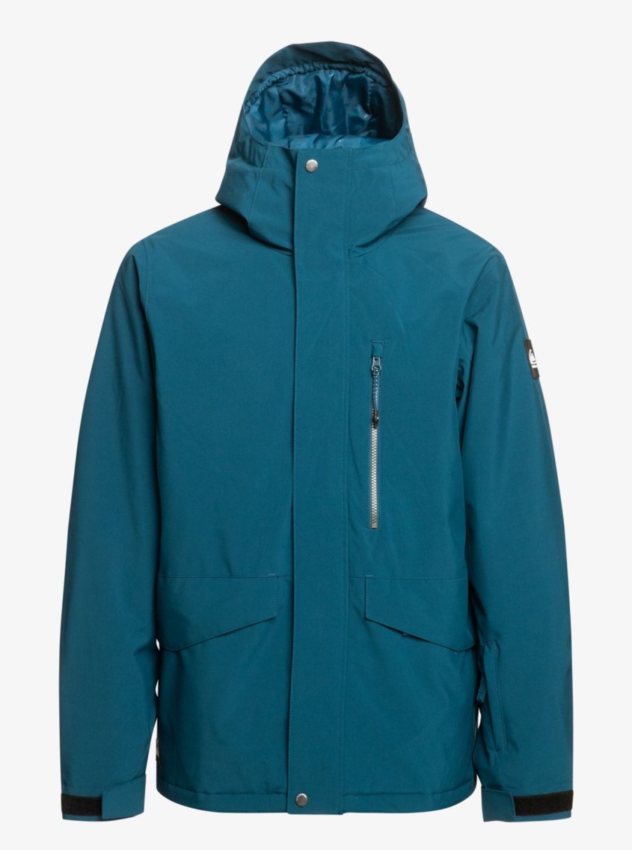 Homme Quiksilver Vestes De Snow | Mission Solid – Veste De Snow Pour Homme Majolica Blue