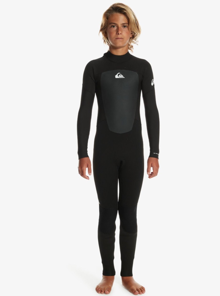 Garcon Quiksilver Combinaisons De Surf | 3/2Mm Prologue – Back Zip Wetsuit For Boys Black