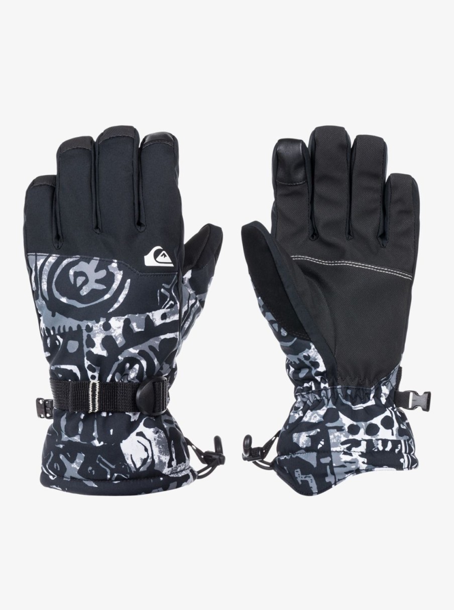 Homme Quiksilver Accessoires | Mission – Gants De Ski/Snowboard Pour Homme Snow Heritage True Black