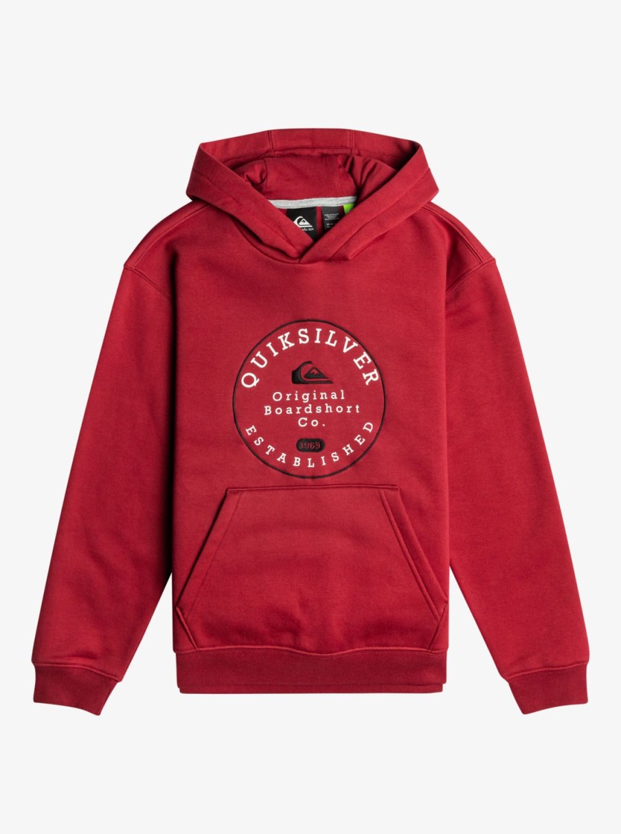 Garcon Quiksilver Sweats | Graphic – Sweat A Capuche Pour Garcon 8-16 Tibetan Red