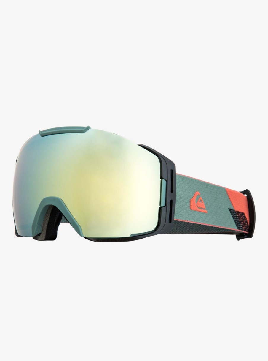 Homme Quiksilver Accessoires | Discovery – Masque De Ski/Snowboard Pour Homme Laurel Wreath/Gold Ml S3