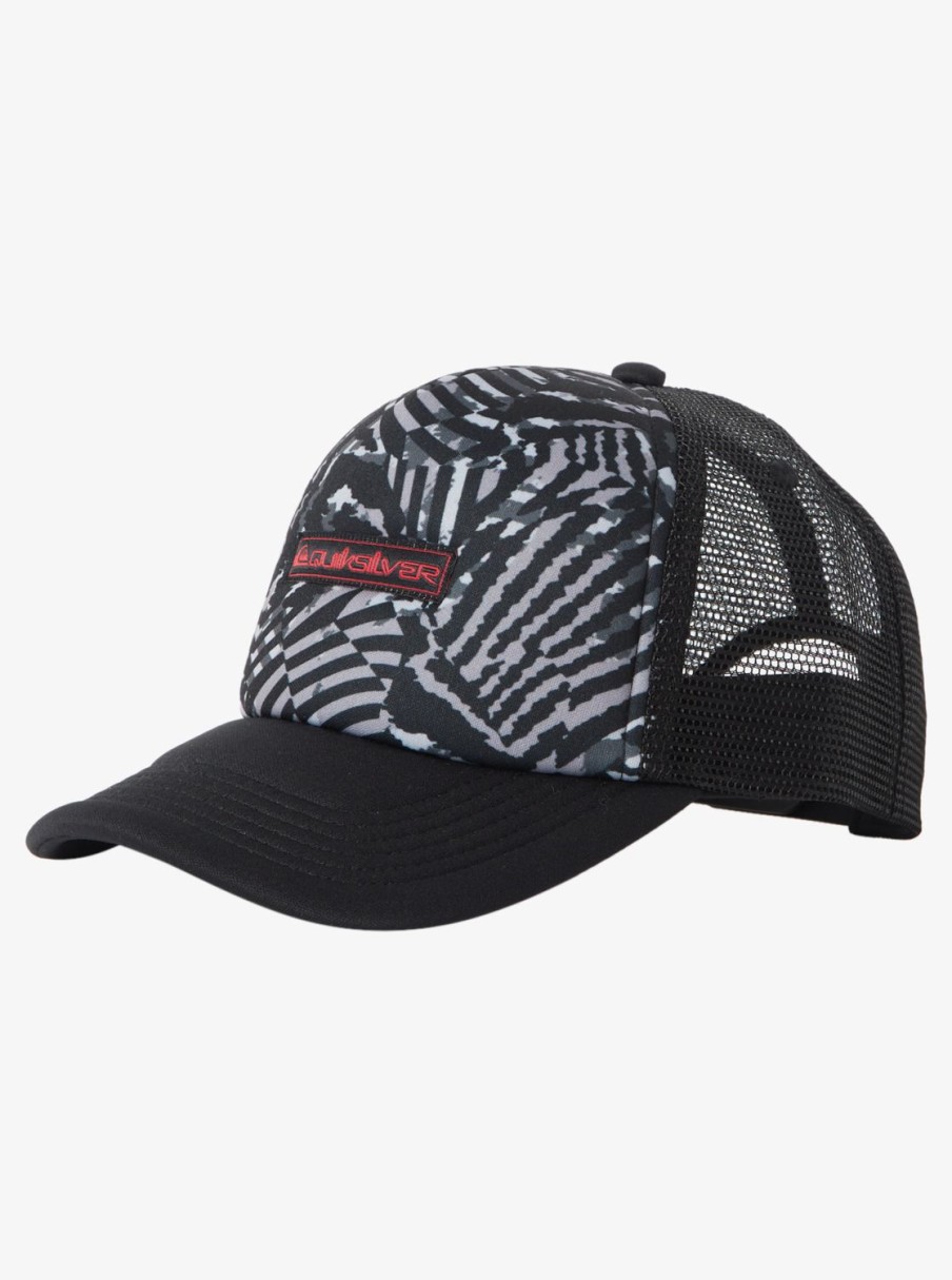 Garcon Quiksilver Accessoires | Vulture Coop – Casquette Trucker Pour Garcon 8-16 Jet Black