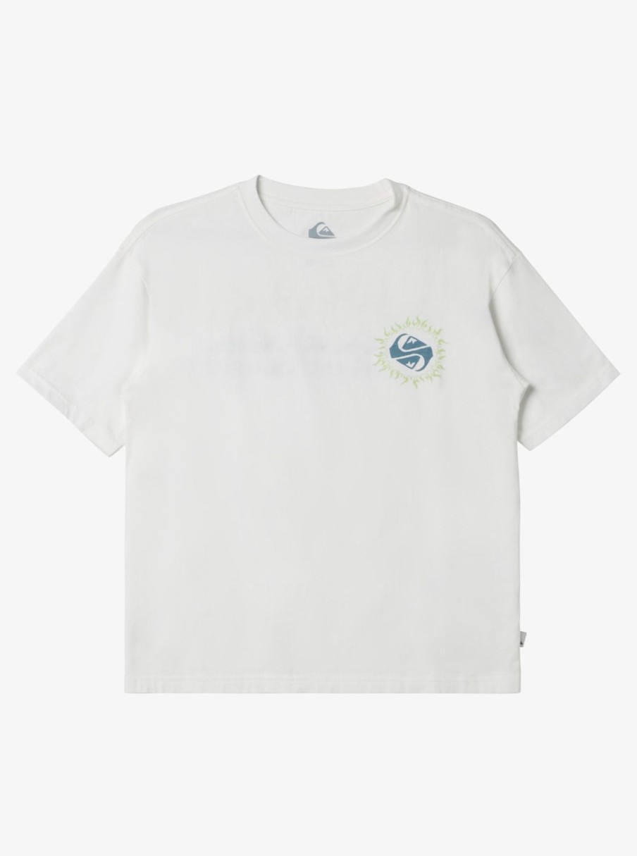 Garcon Quiksilver T-Shirts | Flare – T-Shirt Pour Garcon 8-16 Ans Snow White