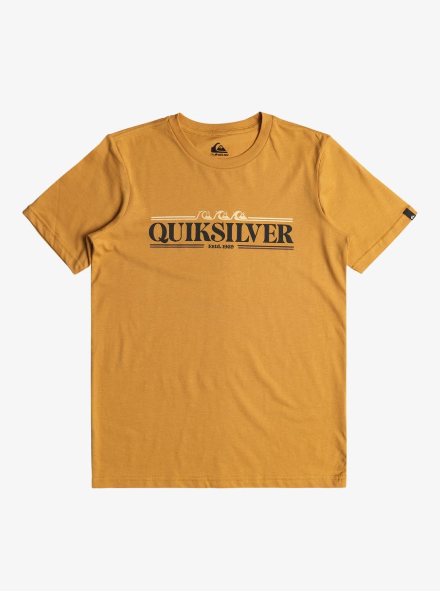 Garcon Quiksilver T-Shirts | Gradient Line – T-Shirt Pour Garcon 8-16 Mustard