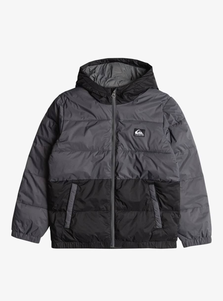 Garcon Quiksilver Vestes & Manteaux | Wolfs Shoulders – Doudoune Pour Garcon 8-16 Iron Gate