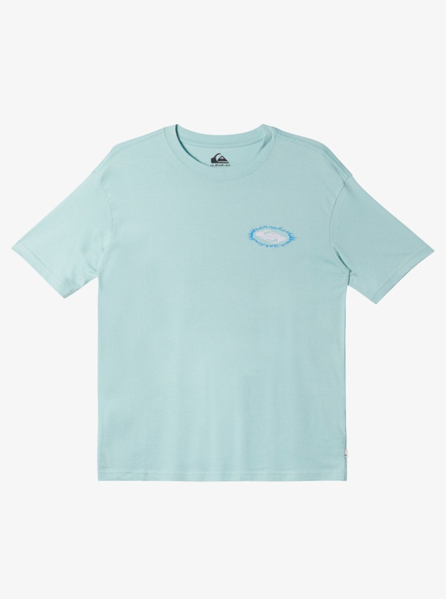 Garcon Quiksilver T-Shirts | Visions – T-Shirt Pour Garcon 10-16 Pastel Turquoise