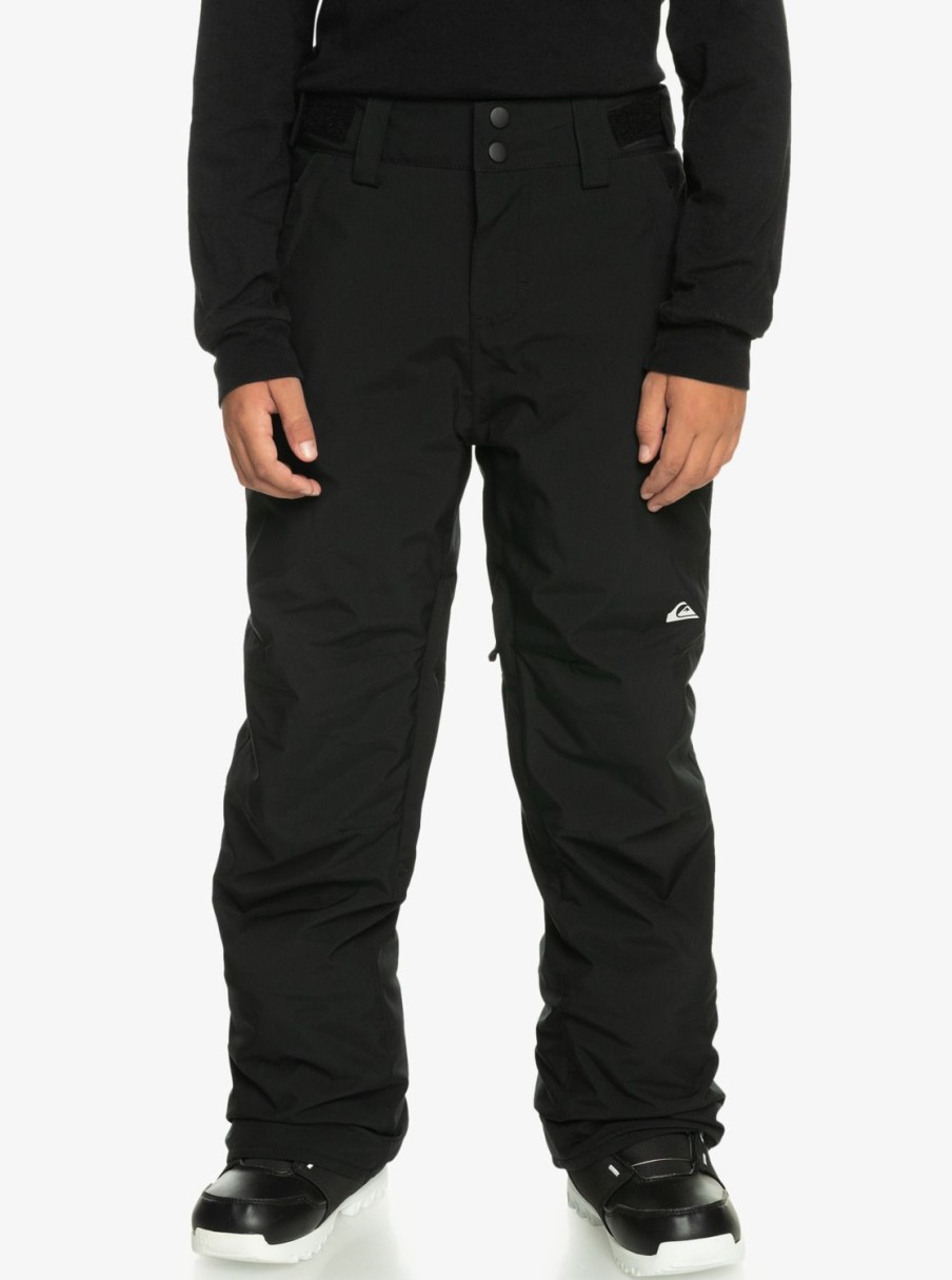 Garcon Quiksilver Accessoires | Estate – Pantalon De Snow Technique Pour Garcon 8-16 Ans True Black