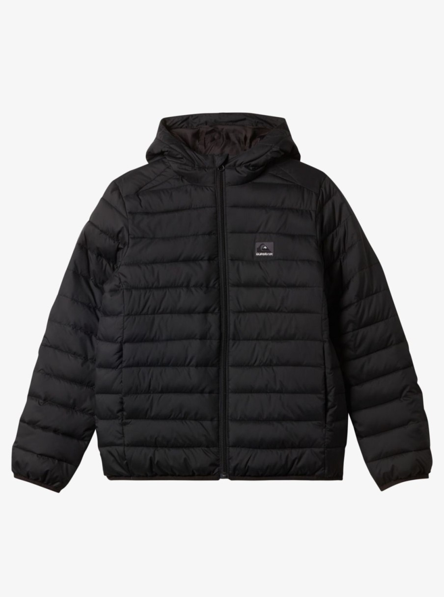 Garcon Quiksilver Vestes & Manteaux | Scaly – Doudoune Pour Garcon 8-16 Black