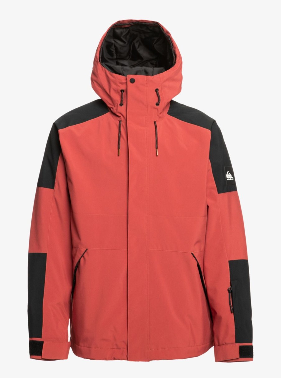 Homme Quiksilver Vestes De Snow | Radicalo – Veste De Snow Technique Pour Homme Marsala