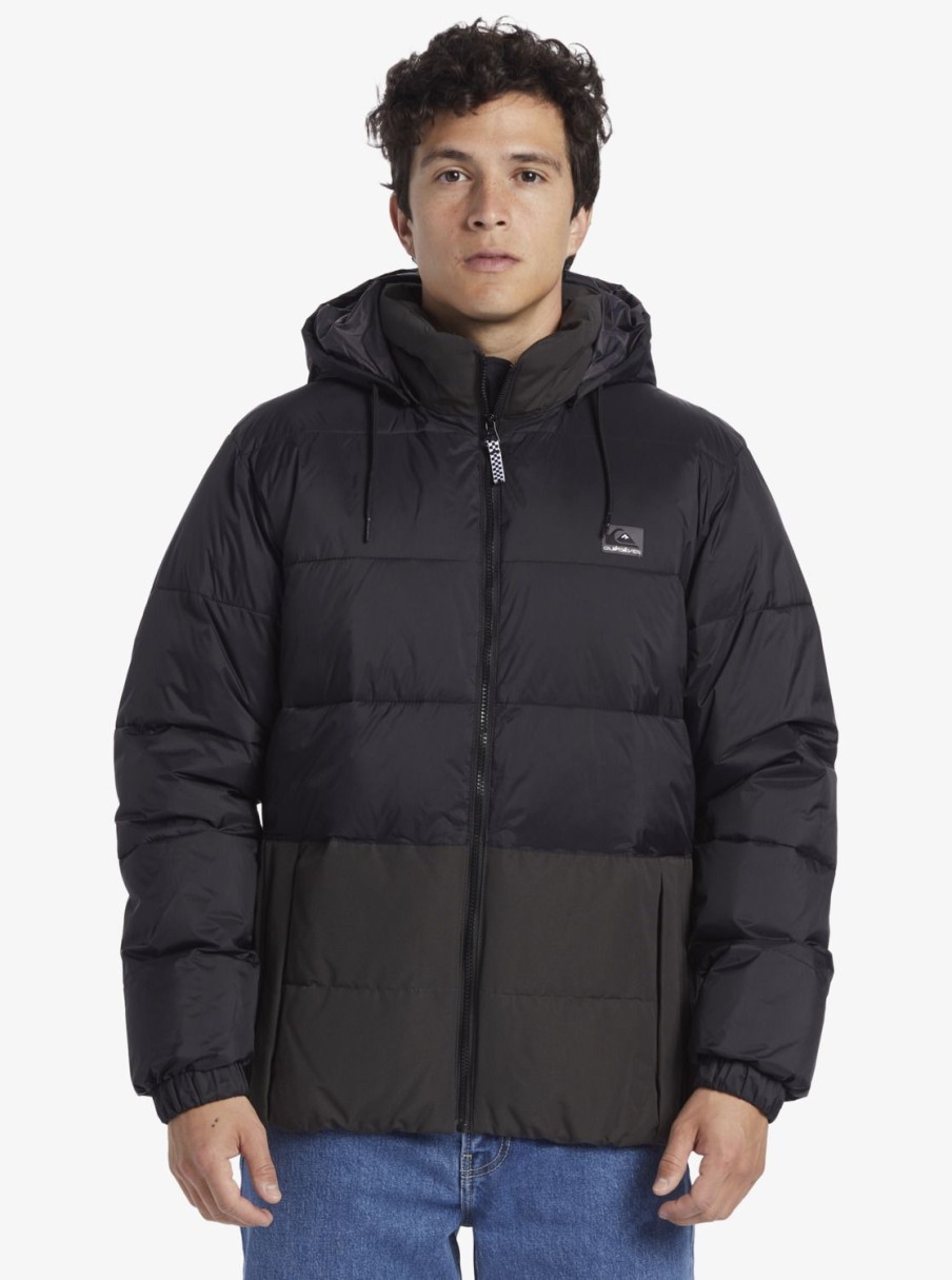 Homme Quiksilver Vestes & Manteaux | Wolfs Shoulder – Doudoune Pour Homme Black