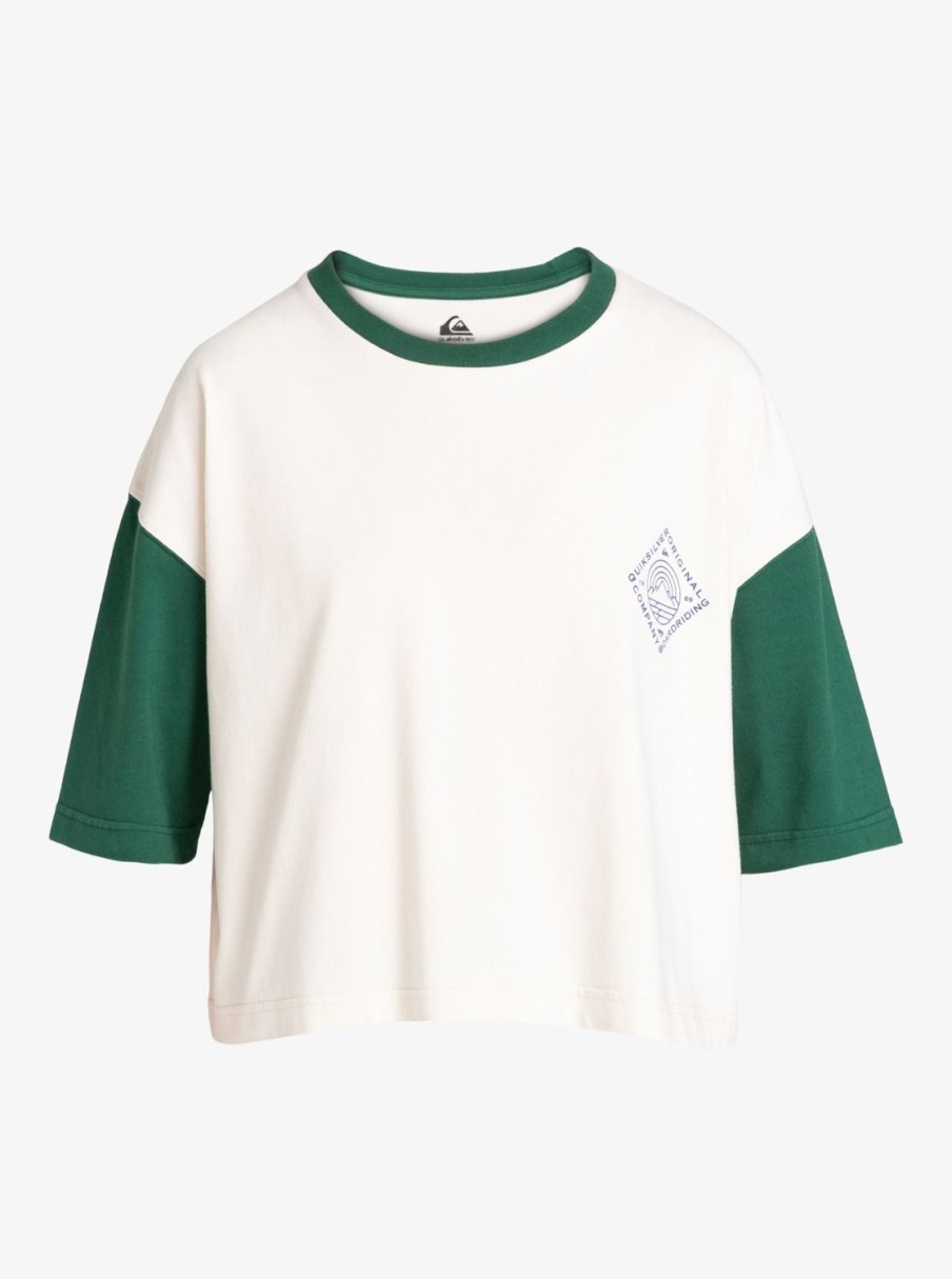 Femme Quiksilver  | Uni – T-Shirt Court Pour Femme Birch