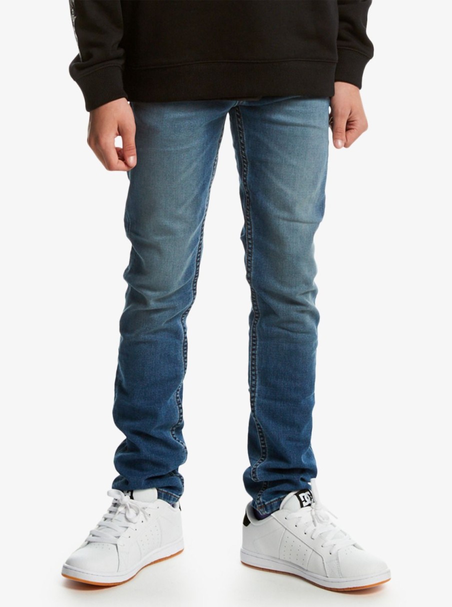 Garcon Quiksilver Pantalons | Voodoo Fleece Jean Straight Pour Garcon 8-16 Aged