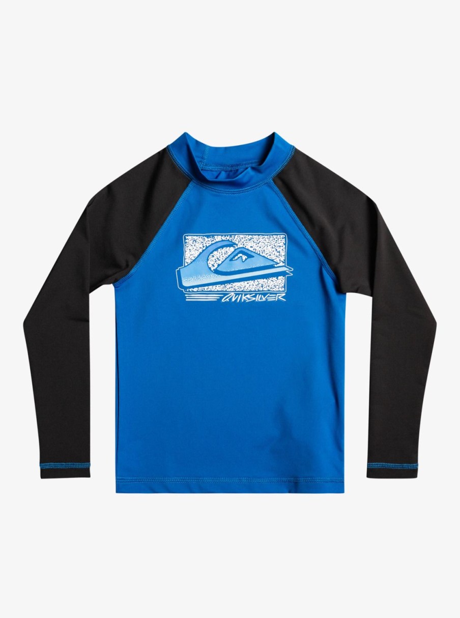 Garcon Quiksilver Lycras & Surf Tees | Next Gen – Lycra Manches Longues Upf 50 Pour Garcon 2-7 Snorkel Blue