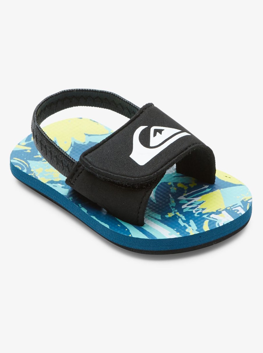 Garcon Quiksilver Tongs | Molokai Layback – Sandales Pour Bebes Blue/Blue/Yellow