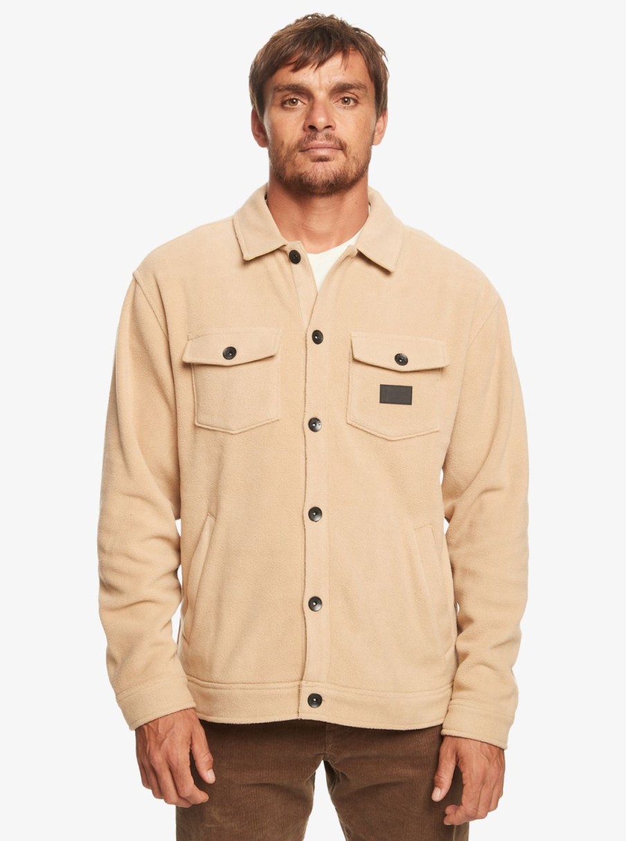 Homme Quiksilver Vestes & Manteaux | Sherpa – Surchemise En Polaire Pour Homme Plage