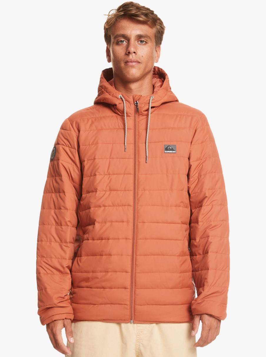 Homme Quiksilver Vestes & Manteaux | Scaly – Doudoune Pour Homme Baked Clay