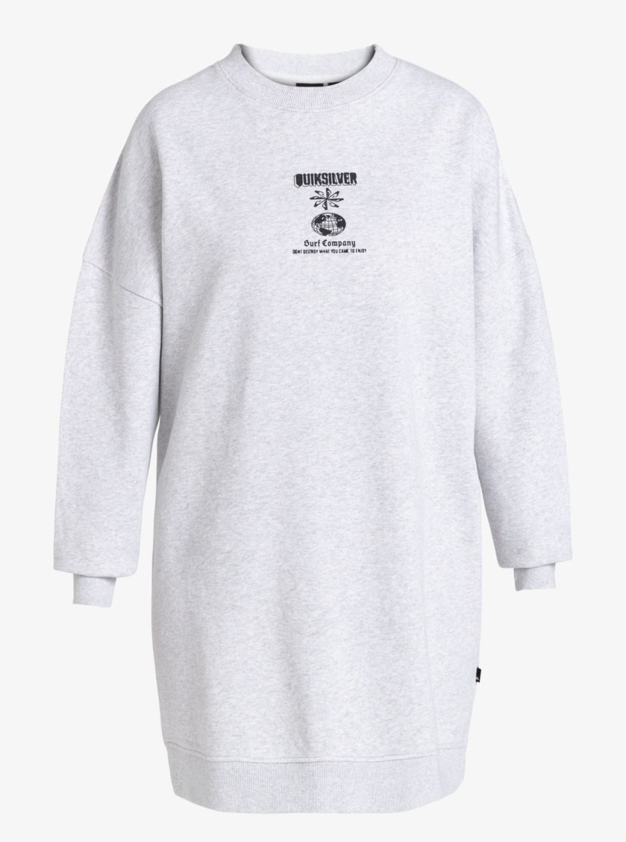 Femme Quiksilver  | Uni – Robe T-Shirt Pour Femme Light Grey Heather