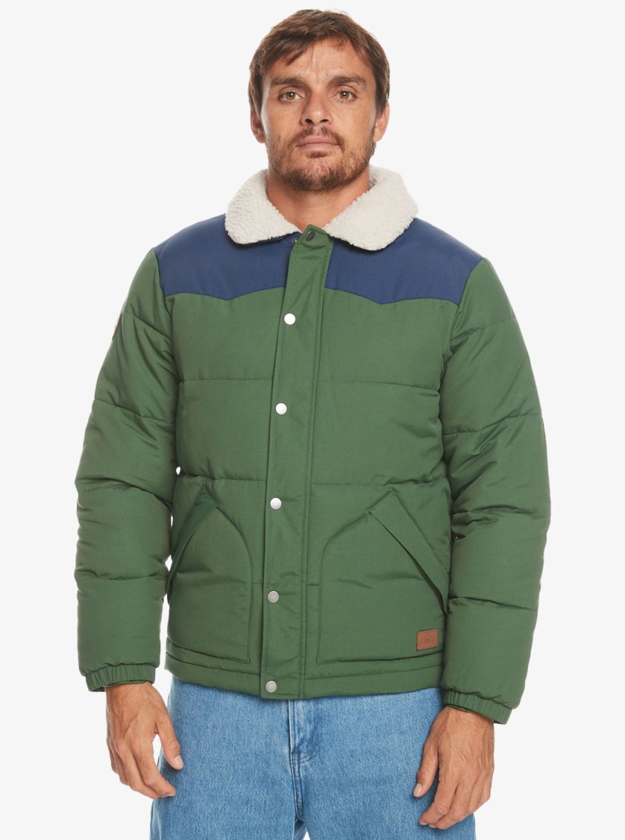 Homme Quiksilver Vestes & Manteaux | The – Veste Sherpa Pour Homme Greener Pastures