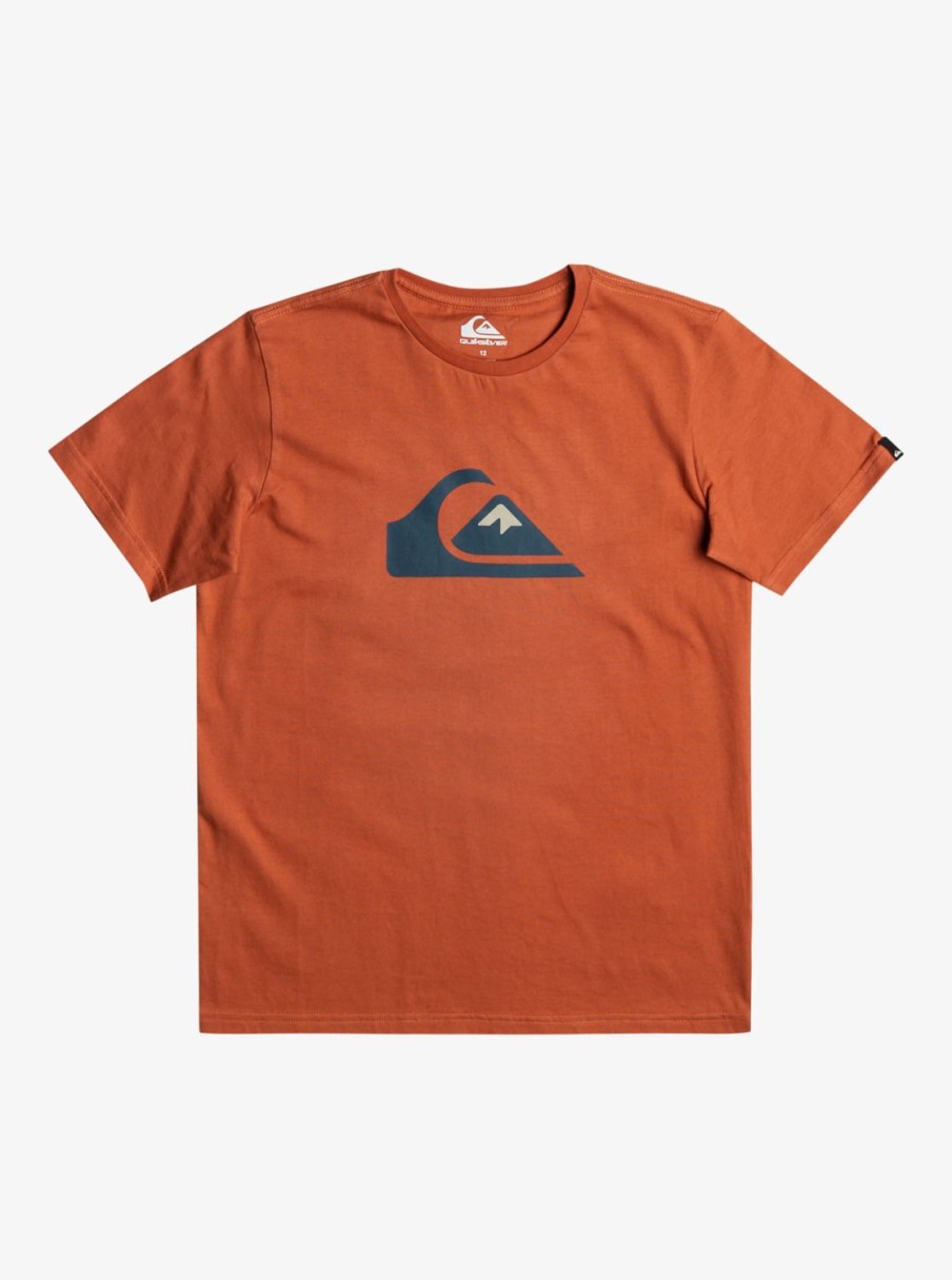 Garcon Quiksilver T-Shirts | Comp Logo – T-Shirt Pour Garcon Baked Clay