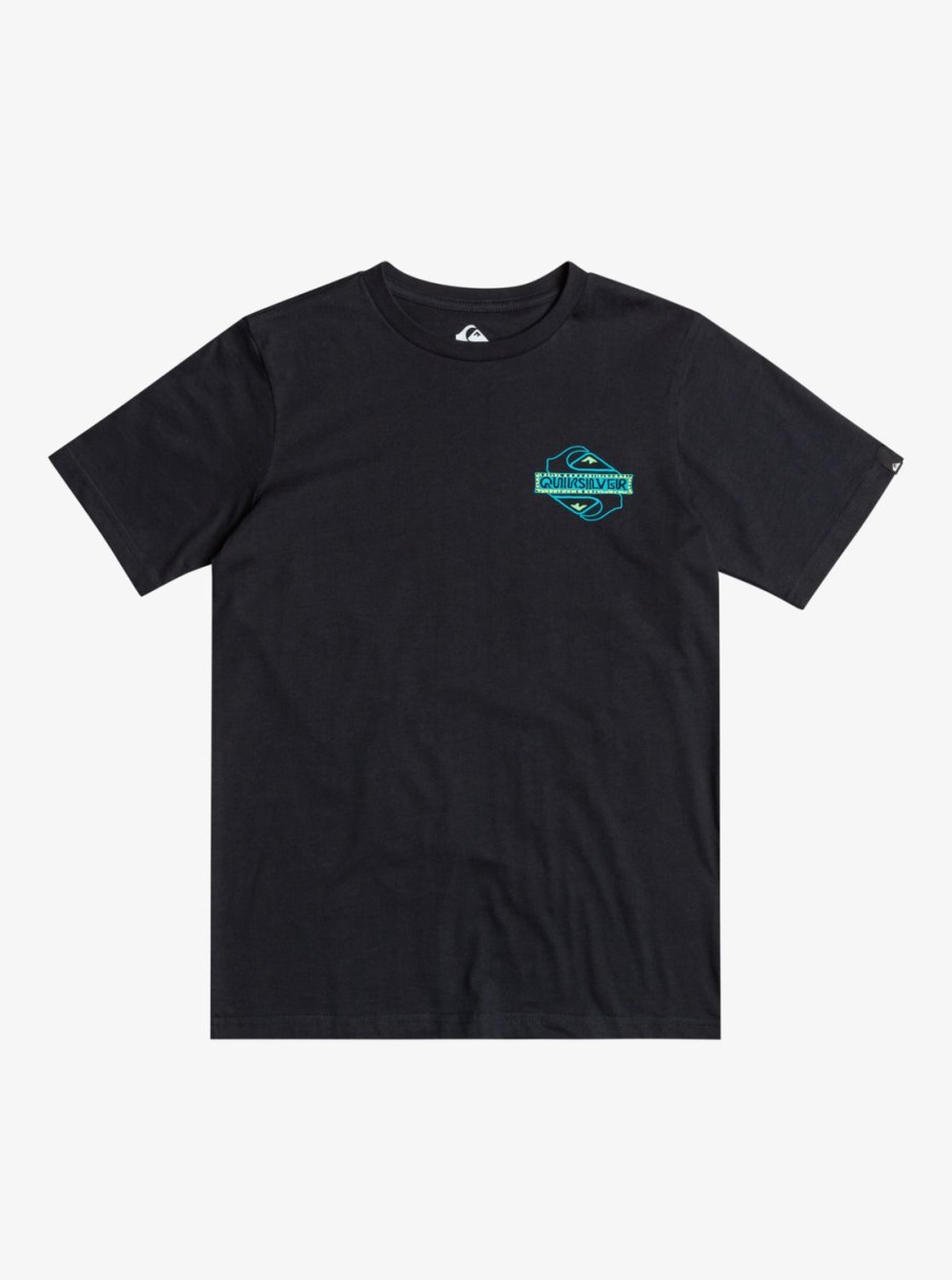 Garcon Quiksilver T-Shirts | Rising Water – T-Shirt Pour Garcon 8-16 Black