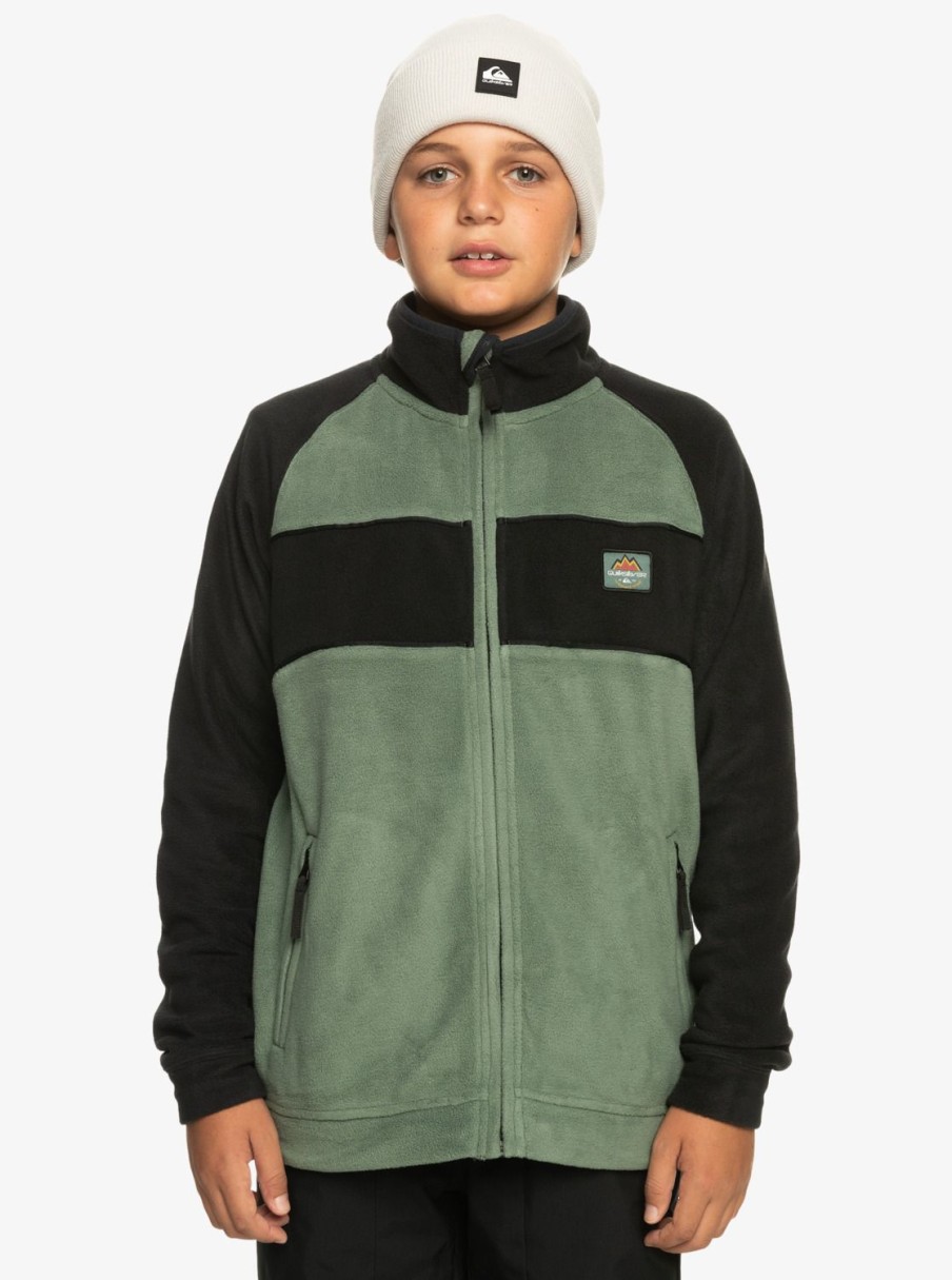 Garcon Quiksilver Sweats | Powder Chaser – Polaire Technique Pour Garcon 8-16 Ans Laurel Wreath