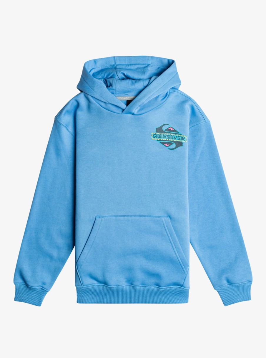 Garcon Quiksilver Sweats | Graphic – Sweat A Capuche Pour Garcon 8-16 Azure Blue