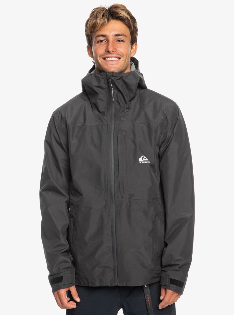 Homme Quiksilver Vestes & Manteaux | Over Cast Gore-Tex® – Veste Chaude Impermeable Pour Homme Phantom