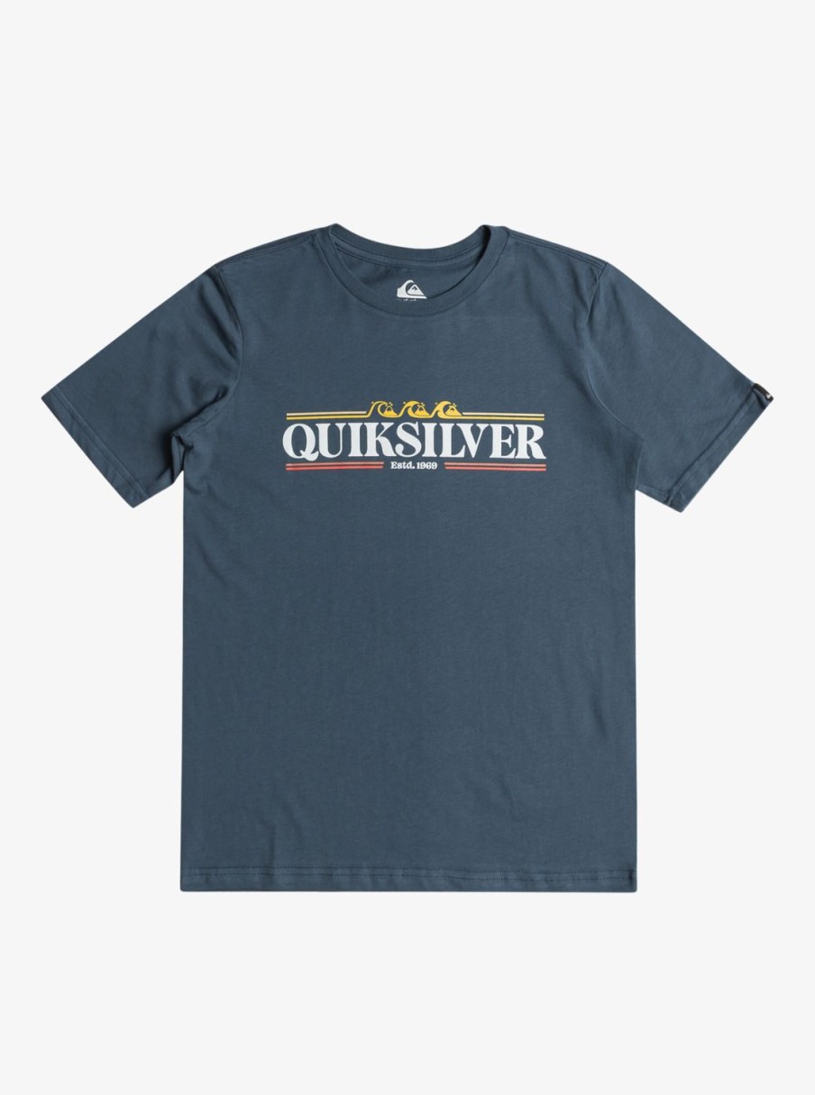 Garcon Quiksilver T-Shirts | Gradient Line – T-Shirt Pour Garcon 8-16 Bering Sea